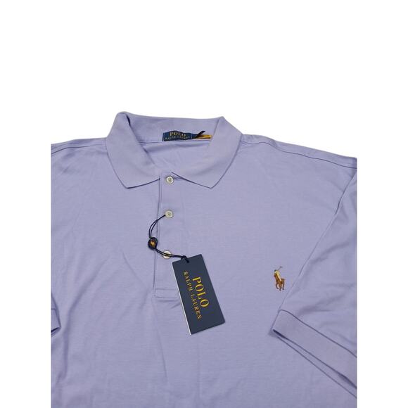 NWT - POLO Ralph Lauren Short Sleeve Soft Knit Purple Shirt - Men's Size 4LT - Picture 1 of 6